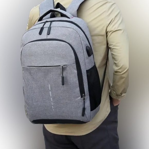 Other - Lightweight Gray BackPack - Large Capacity with a Simple Fashion Design